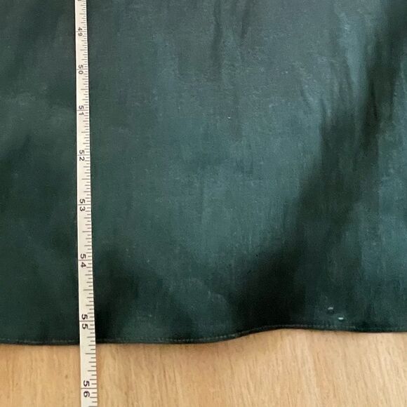 Cameron Blake emerald green satin formal gown size 10 - Picture 10 of 15